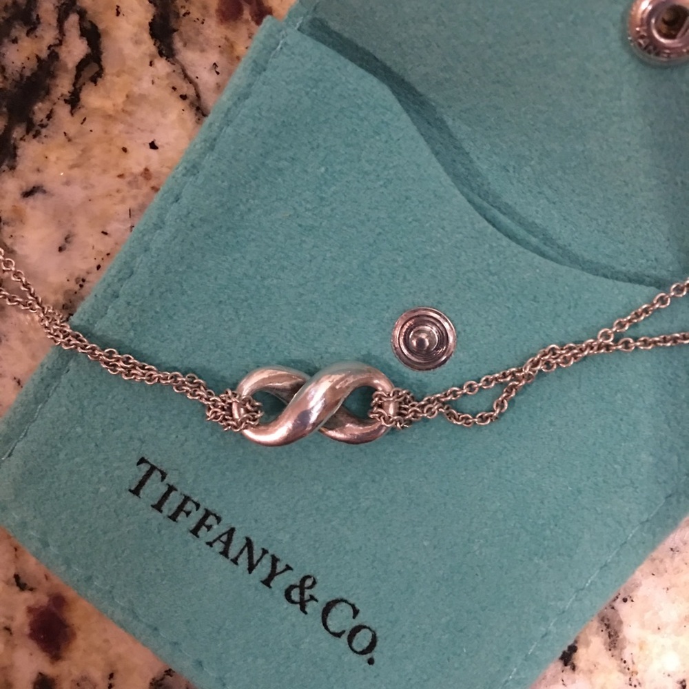 Tiffany & Co. sterling silver infinity necklace